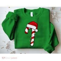 Christmas Candy Cane Holiday Sweatshirt thumb 2