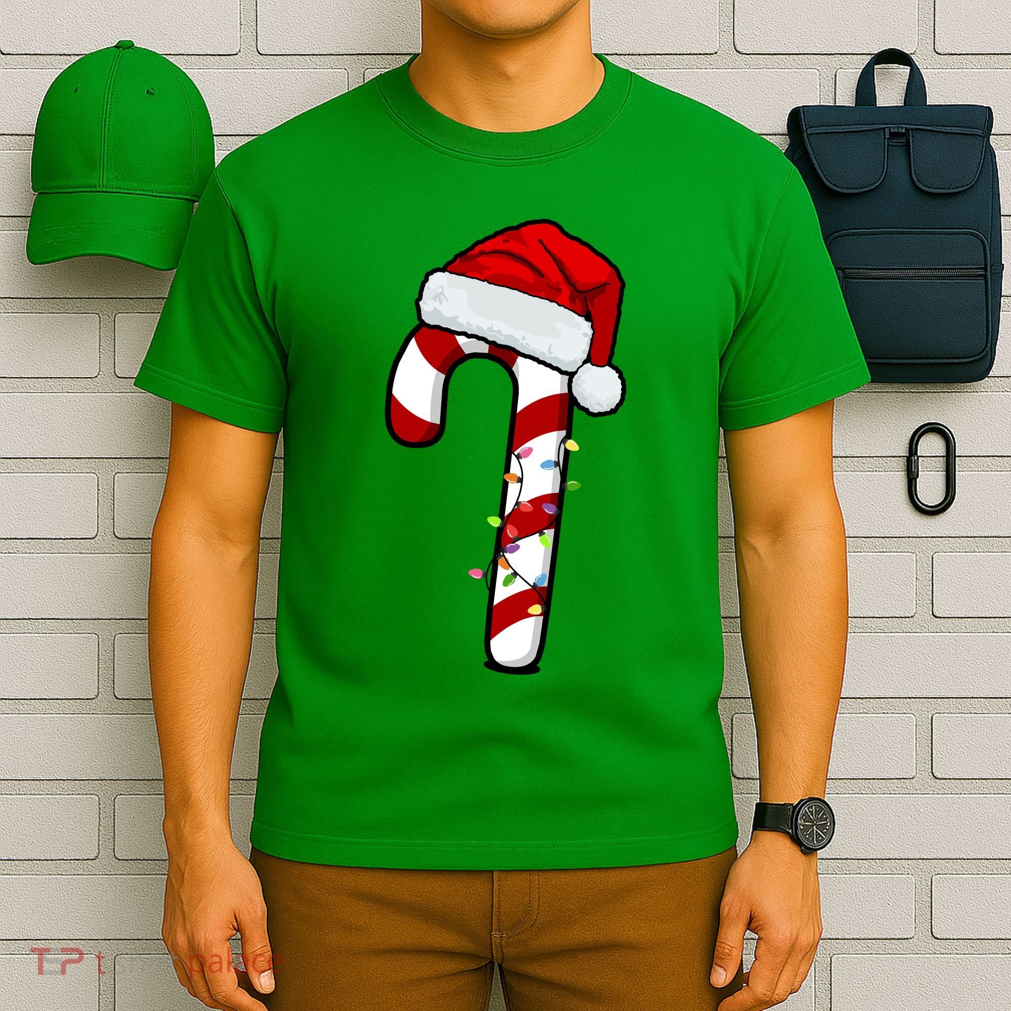 Christmas Candy Cane Holiday T-Shirt