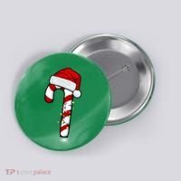 Christmas Candy Cane Holiday Button thumb 0