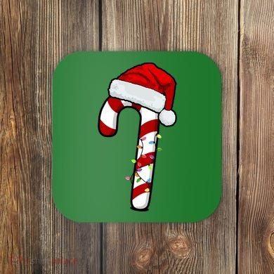 Christmas Candy Cane Holiday Coaster