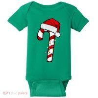 Christmas Candy Cane Holiday Baby Bodysuit thumb 0