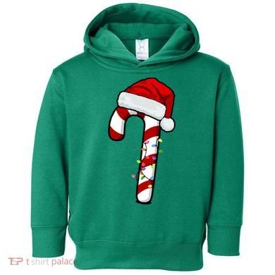 Christmas Candy Cane Holiday Toddler Hoodie