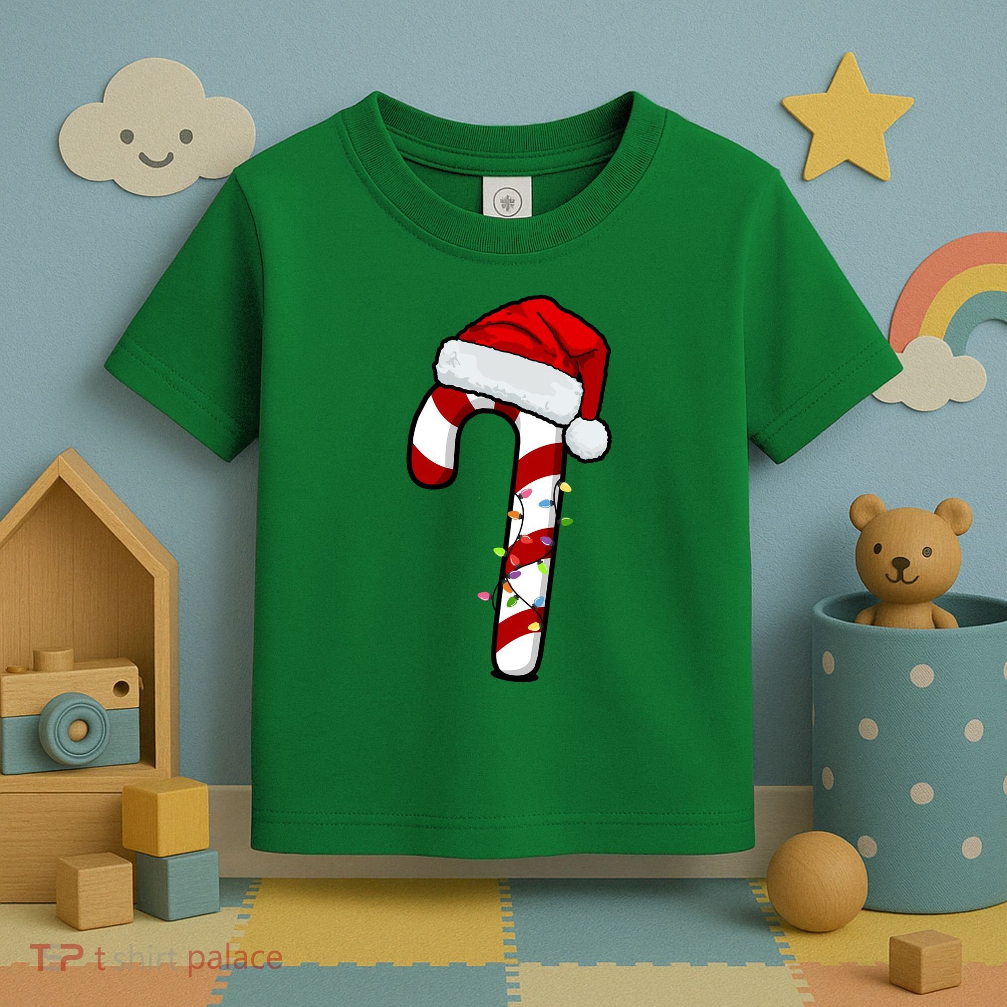 Christmas Candy Cane Holiday Toddler T-Shirt