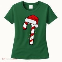 Christmas Candy Cane Holiday Women's T-Shirt thumb 0