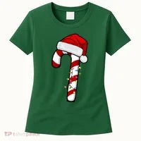 Christmas Candy Cane Holiday Women's T-Shirt thumb 0