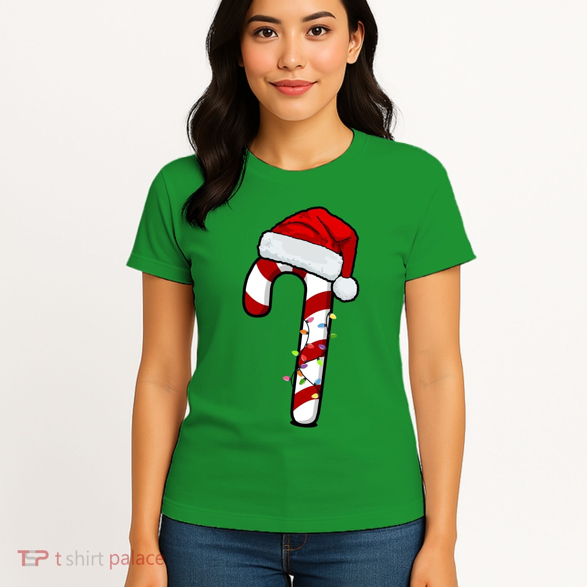 Christmas Candy Cane Holiday Women's T-Shirt