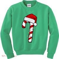 Christmas Candy Cane Holiday Kids Sweatshirt thumb 0