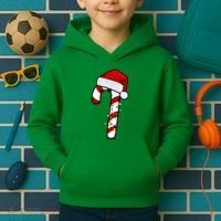 Christmas Candy Cane Holiday Kids Hoodie thumb 2