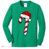 Christmas Candy Cane Holiday Kids Long Sleeve Shirt thumb 0