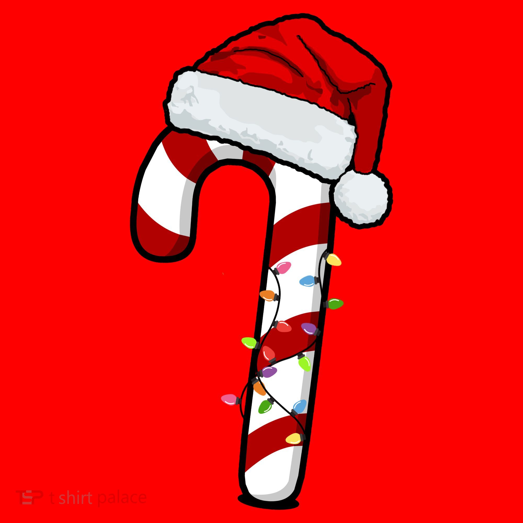 Christmas Candy Cane Holiday Santa Hat