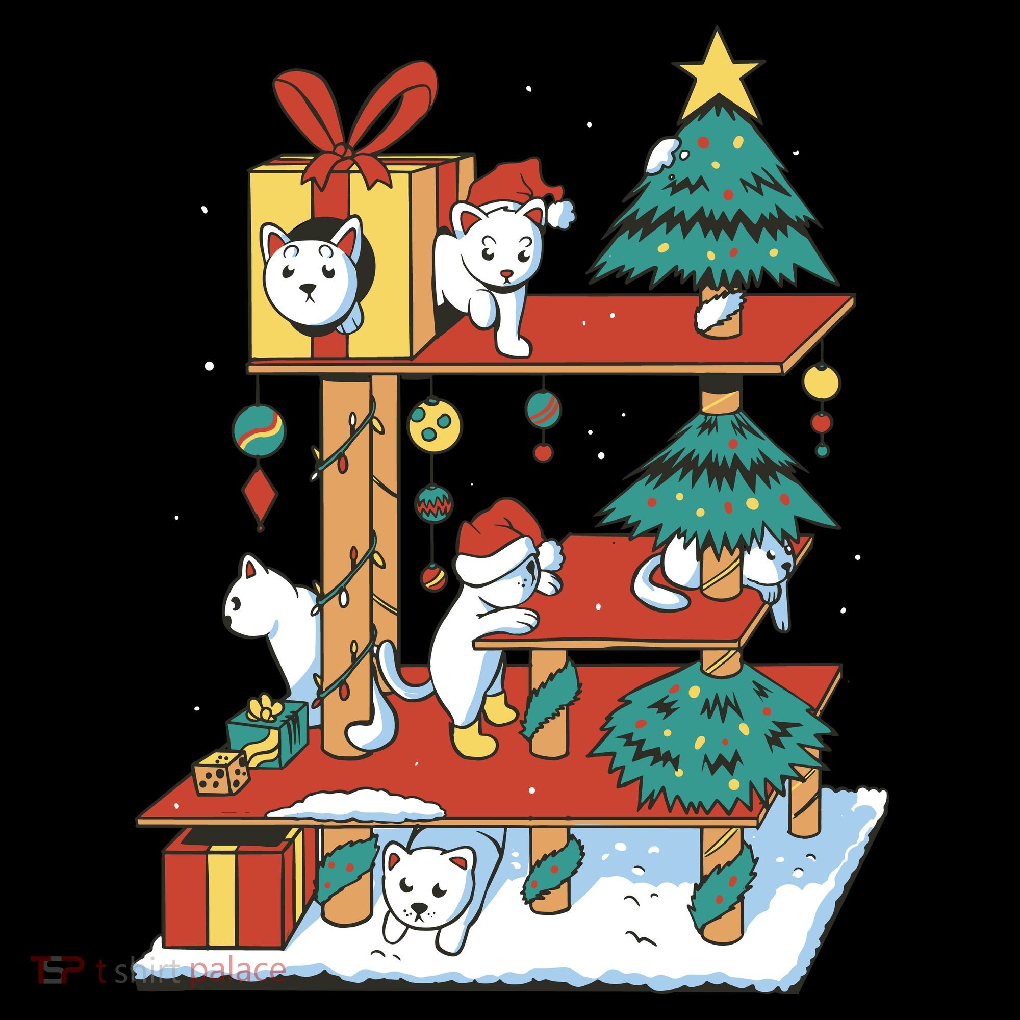 Cathouse Christmas Cat Tree Backpack
