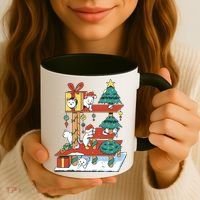 Cathouse Christmas Cat Tree Coffee Mug thumb 3