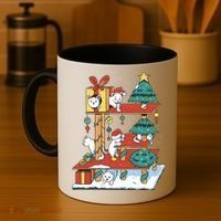 Cathouse Christmas Cat Tree Coffee Mug thumb 4