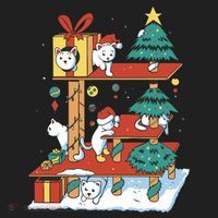 Cathouse Christmas Cat Tree Beanie thumb 2