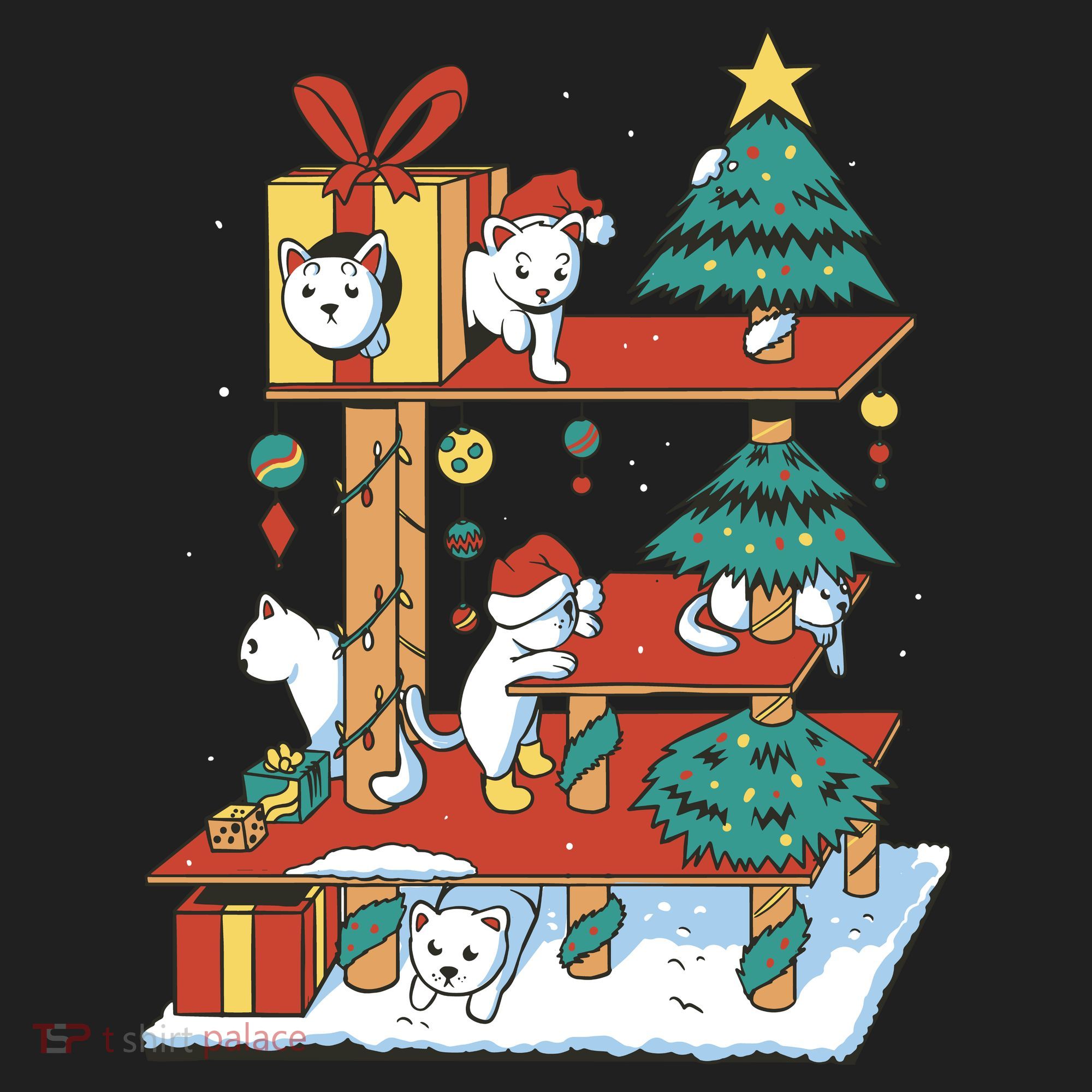 Cathouse Christmas Cat Tree Beanie