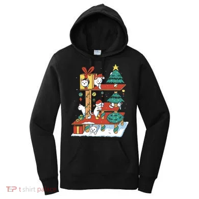 Cathouse Christmas Cat Tree Women's Hoodie