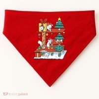 Cathouse Christmas Cat Tree USA-Made Doggie Bandana thumb 0