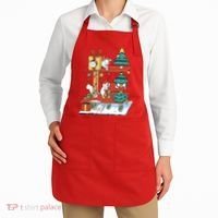 Cathouse Christmas Cat Tree Apron thumb 2