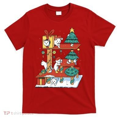 Cathouse Christmas Cat Tree T-Shirt