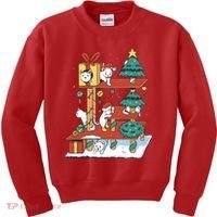 Cathouse Christmas Cat Tree Kids Sweatshirt thumb 0