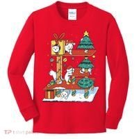 Cathouse Christmas Cat Tree Kids Long Sleeve Shirt thumb 0