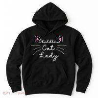 Cute Childless Cat Ladies Childless Cat Lady Hoodie thumb 0