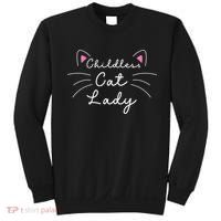 Cute Childless Cat Ladies Childless Cat Lady Sweatshirt thumb 0