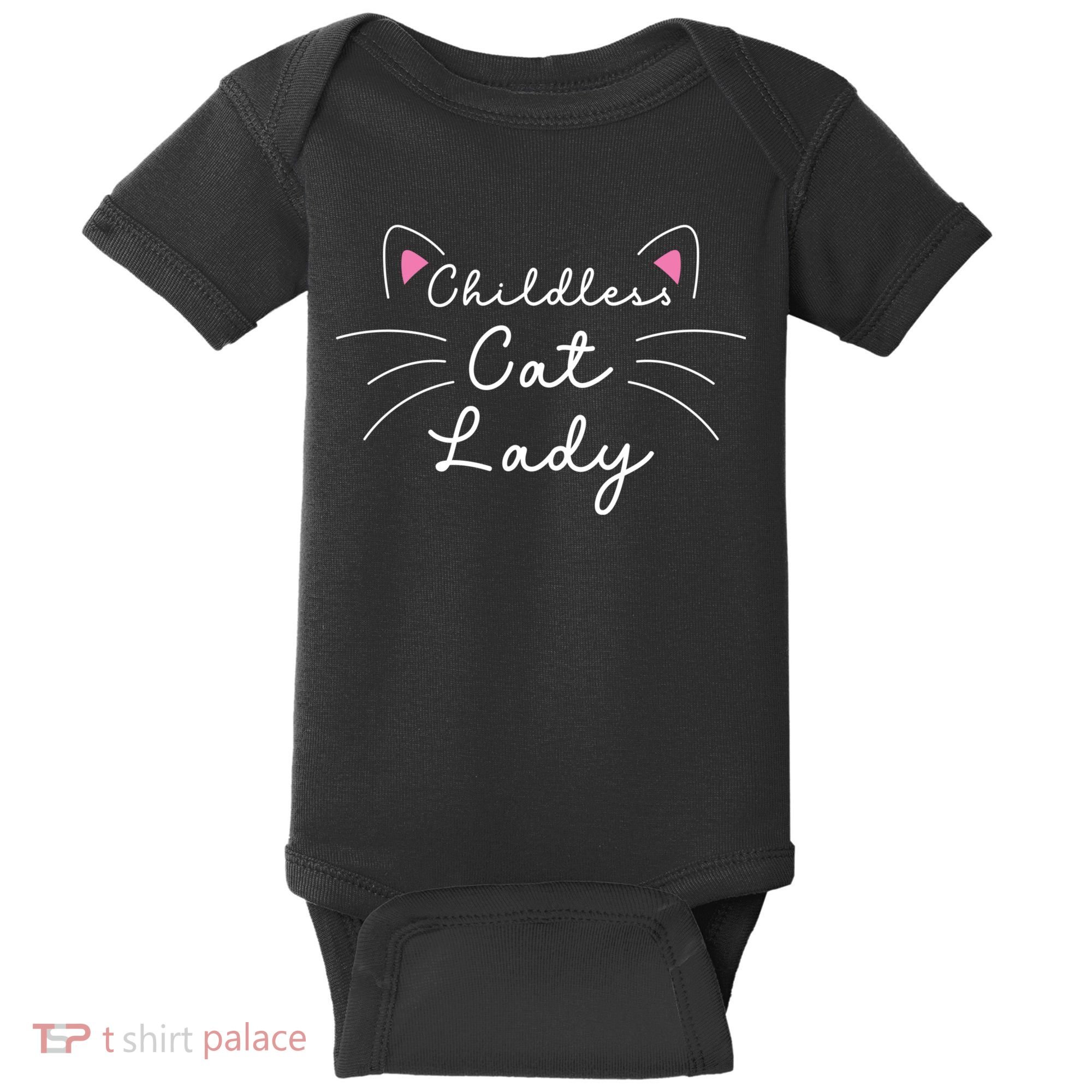 Cute Childless Cat Ladies Childless Cat Lady Baby Bodysuit