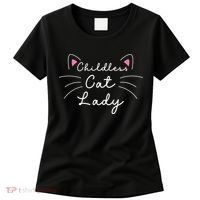 Cute Childless Cat Ladies Childless Cat Lady Women's T-Shirt thumb 0