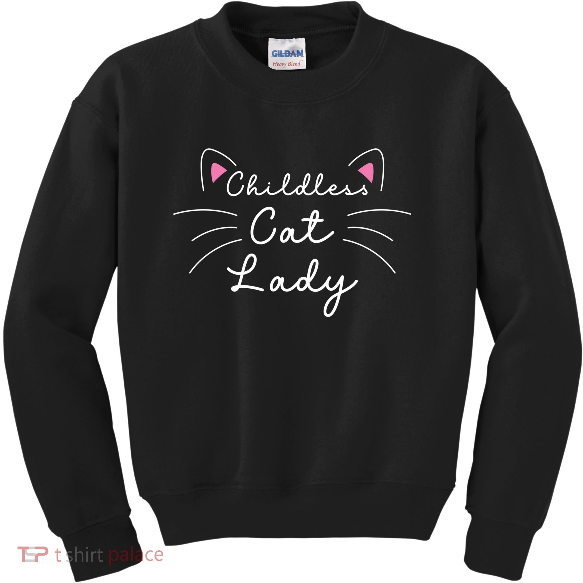 Cute Childless Cat Ladies Childless Cat Lady Kids Sweatshirt