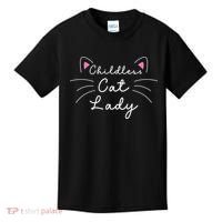 Cute Childless Cat Ladies Childless Cat Lady Kids T-Shirt thumb 0