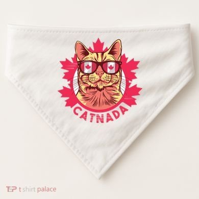 Canadian Cat USA-Made Doggie Bandana