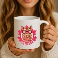 Canadian Cat Coffee Mug thumb 3