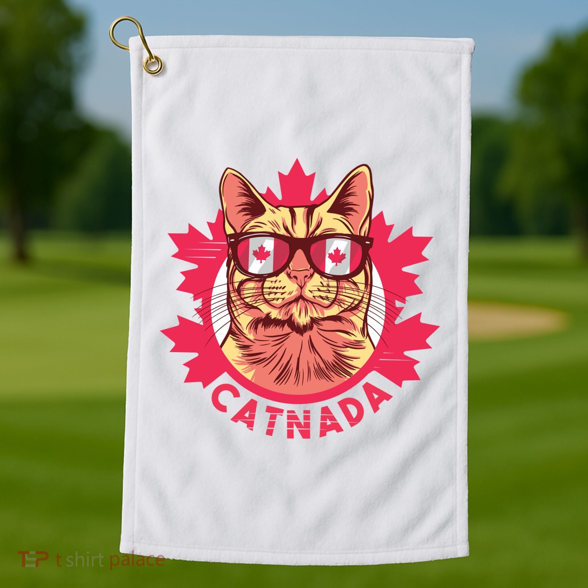 Canadian Cat Golf Towel