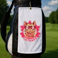 Canadian Cat Golf Towel thumb 2
