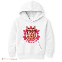 Canadian Cat Kids Hoodie thumb 0
