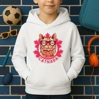 Canadian Cat Kids Hoodie thumb 2