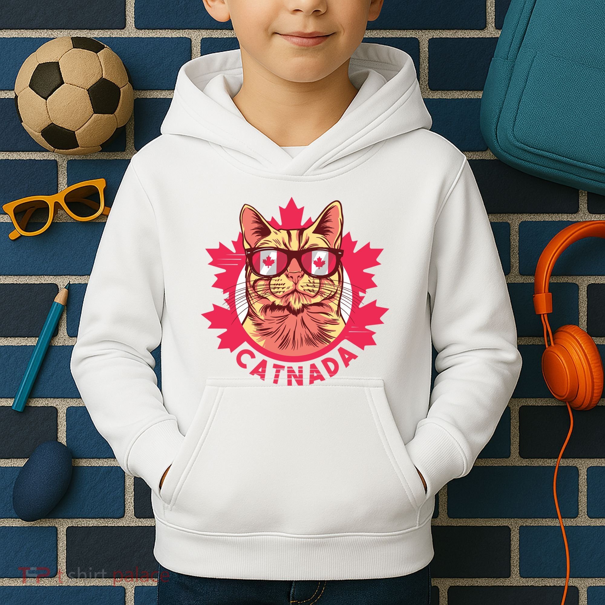 Canadian Cat Kids Hoodie