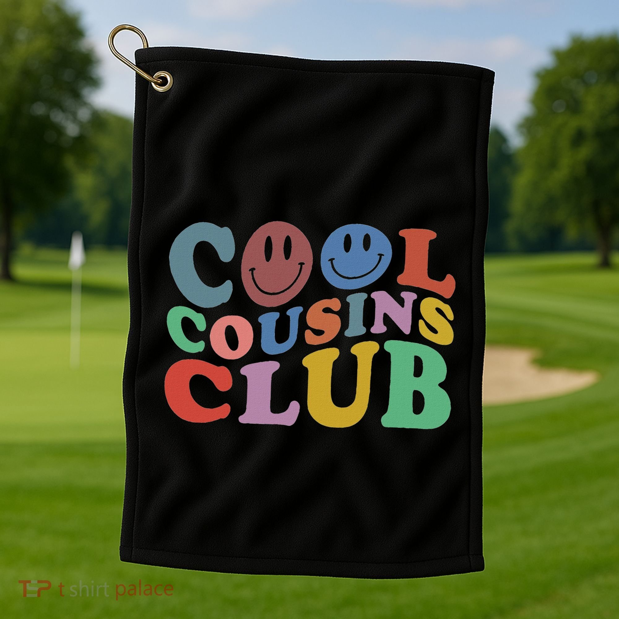 Cool Cousins Club Funny Cousin Crew Golf Towel