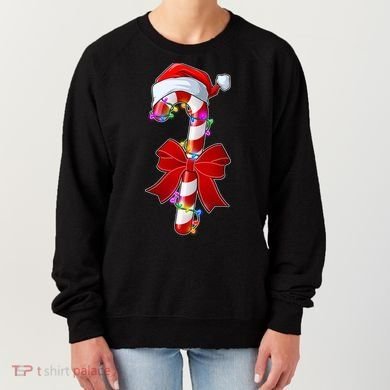 Cute Christmas Candy Cane Women's Sweatshirt