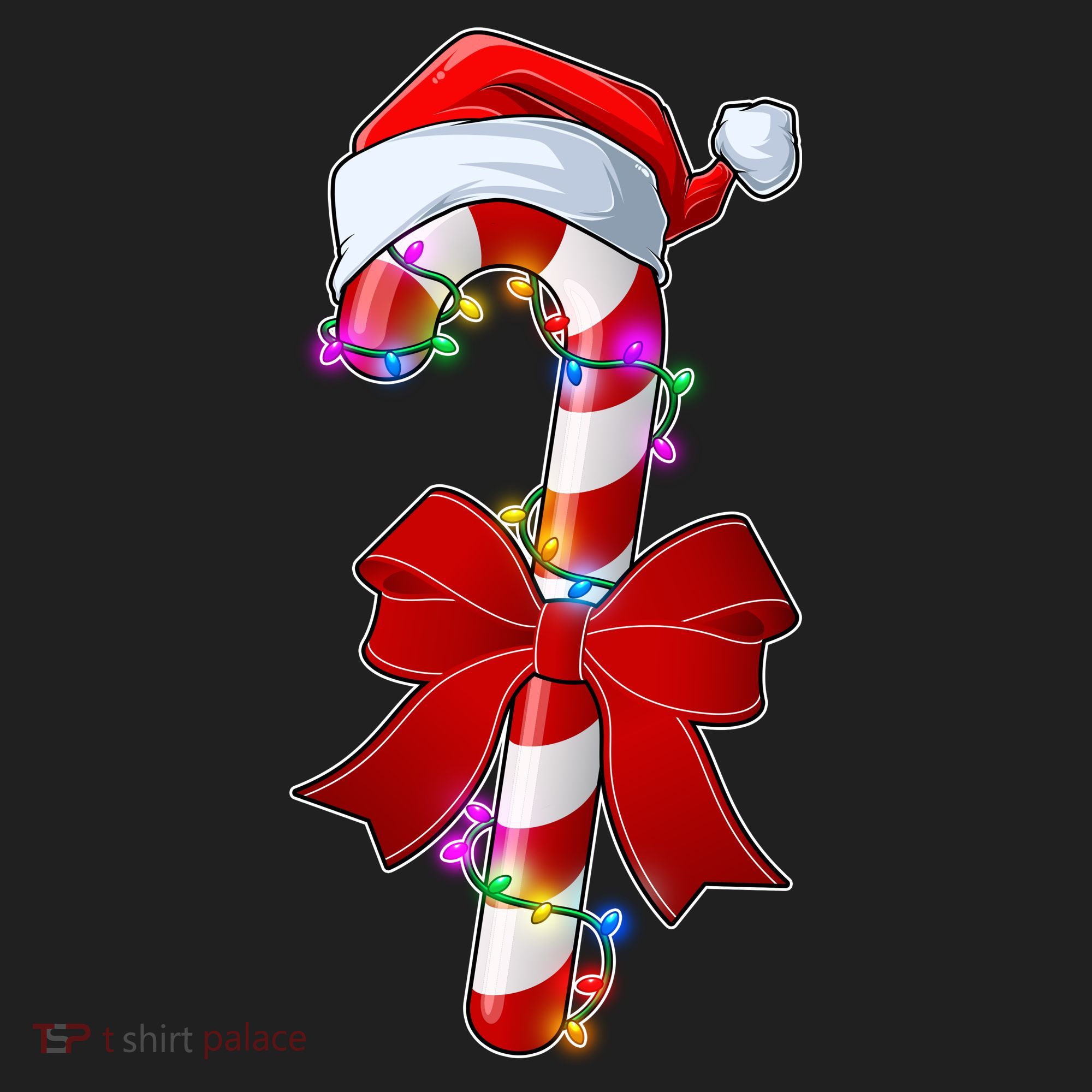 Cute Christmas Candy Cane Women's Sweatshirt