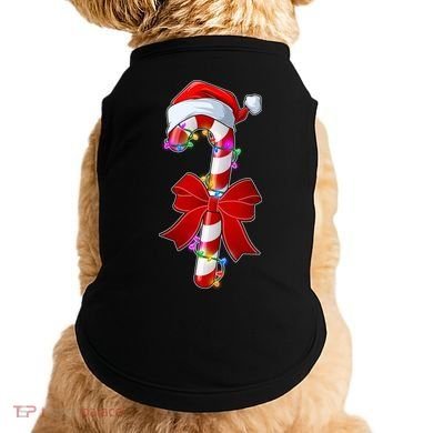 Cute Christmas Candy Cane Doggie Tank