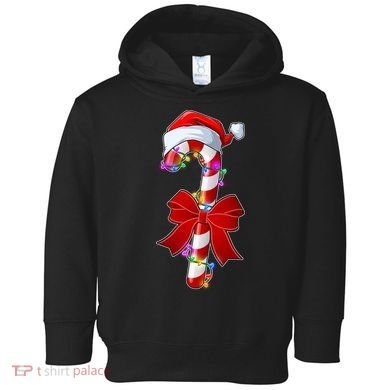 Cute Christmas Candy Cane Toddler Hoodie