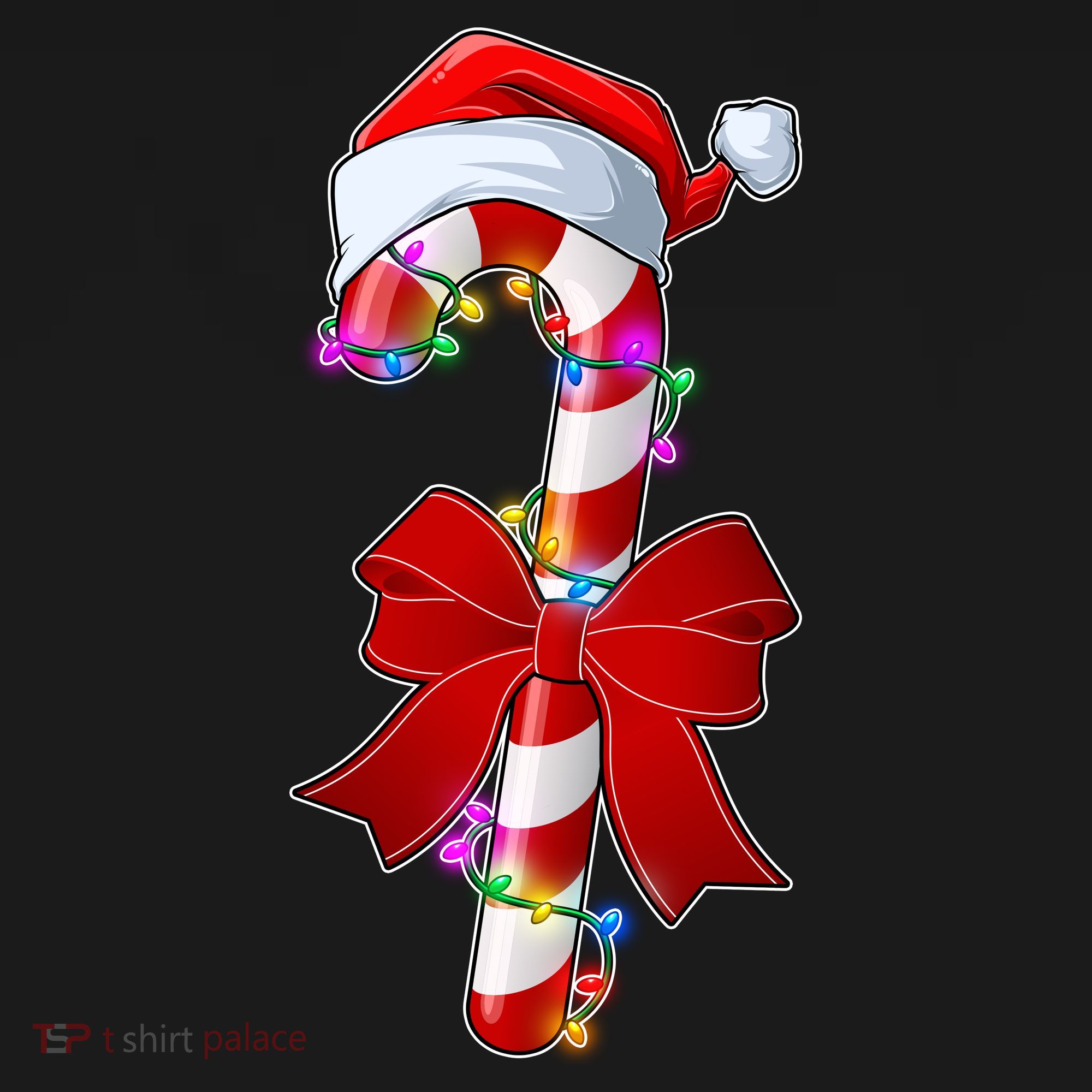 Cute Christmas Candy Cane Tank Top