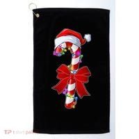 Cute Christmas Candy Cane Golf Towel thumb 0