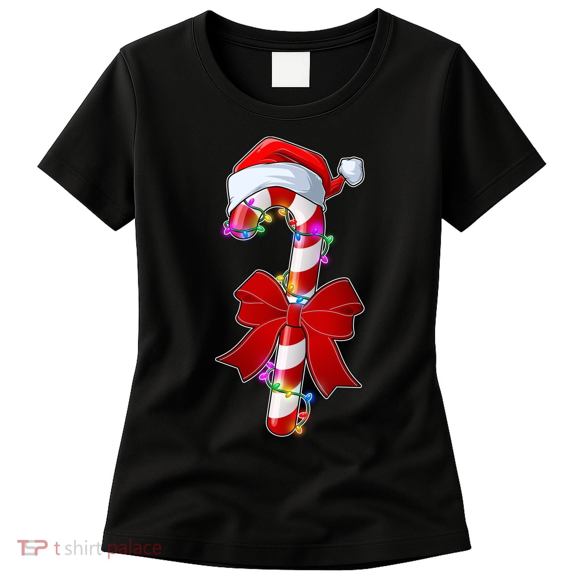 Cute Christmas Candy Cane Women's T-Shirt