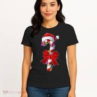 Cute Christmas Candy Cane Women's T-Shirt thumb 4