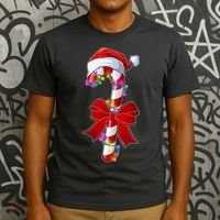 Cute Christmas Candy Cane T-Shirt thumb 3