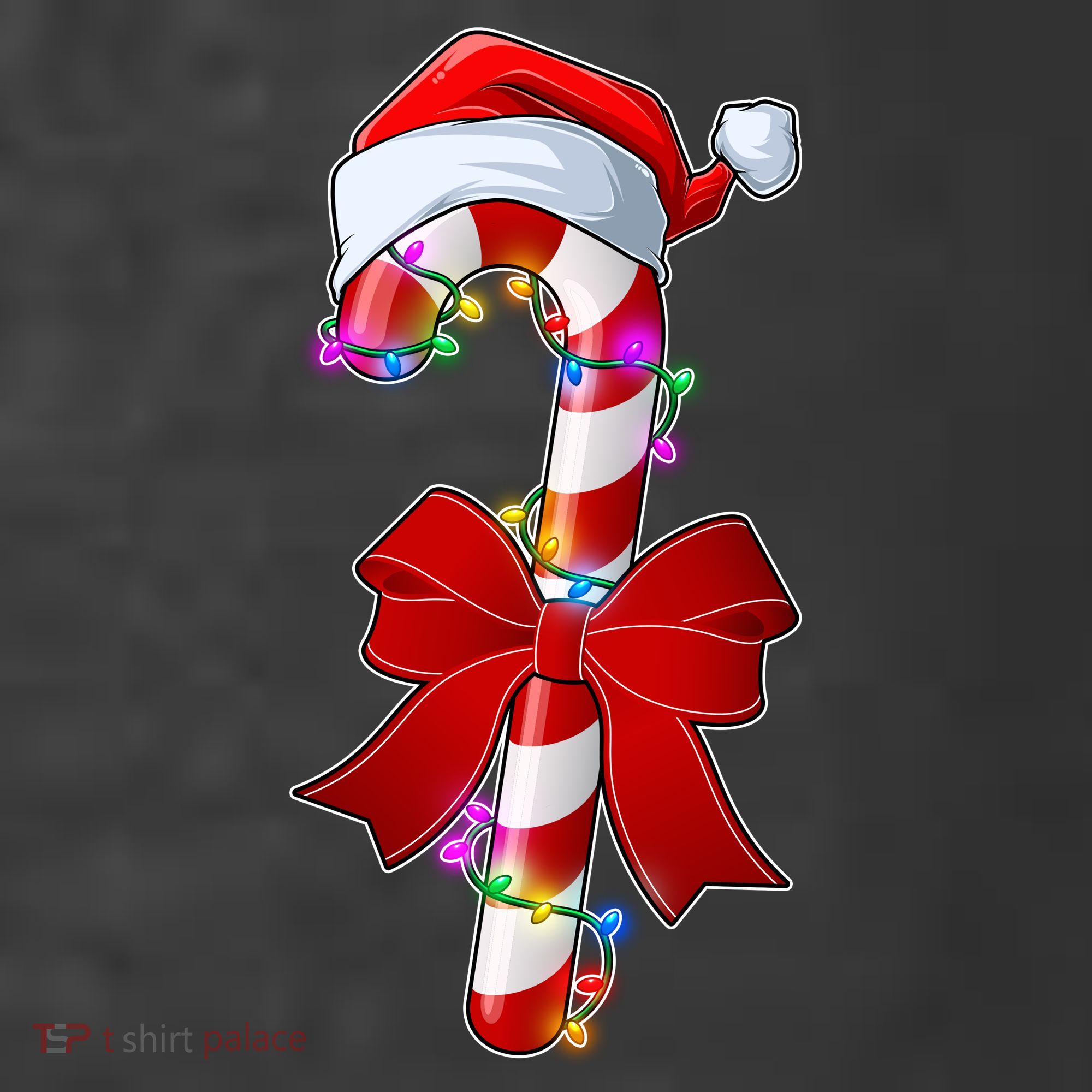 Cute Christmas Candy Cane Women's Hoodie