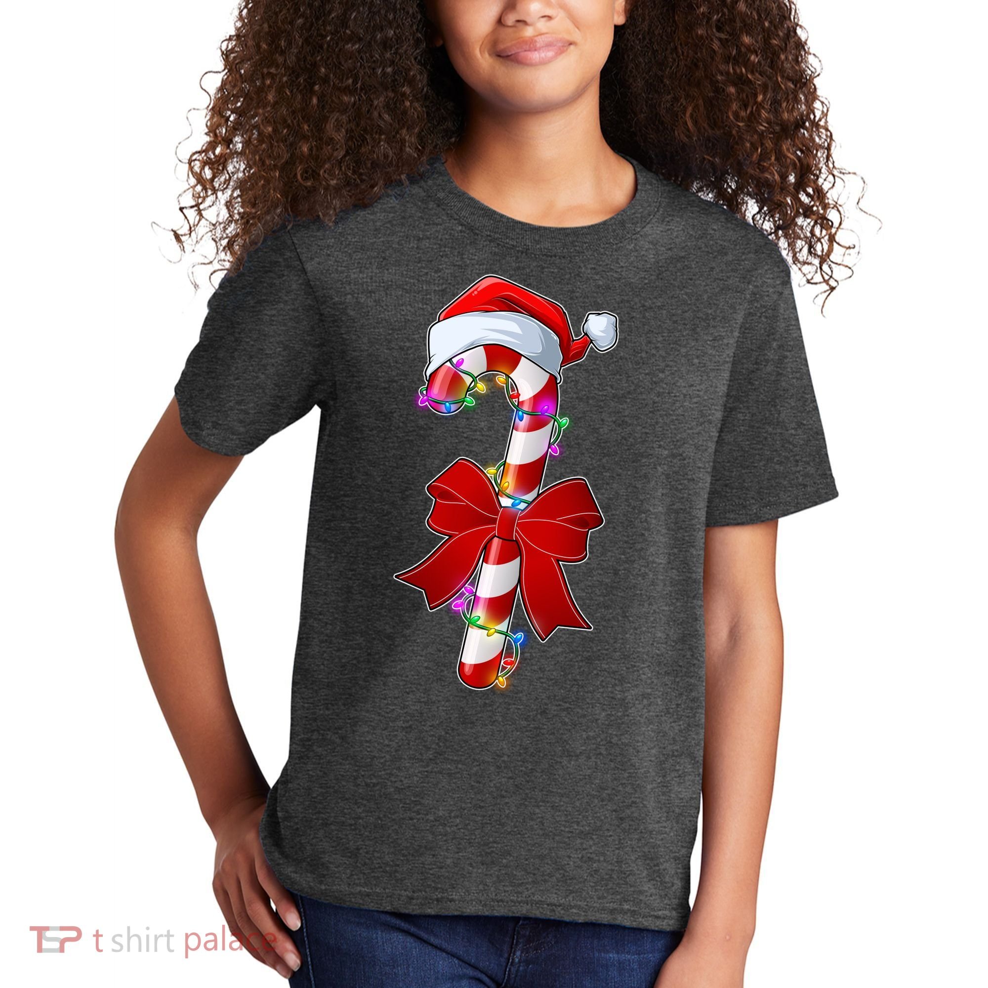 Cute Christmas Candy Cane Kids T-Shirt